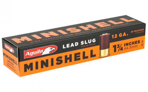 Aguila Ammunition Minishell 12Ga 1 75 Lead Slug 20 Round Box