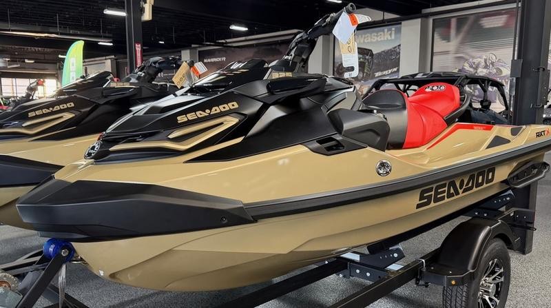 2025 Sea-Doo RXT-X 325 Metallic Tan / Lava Red Premium
