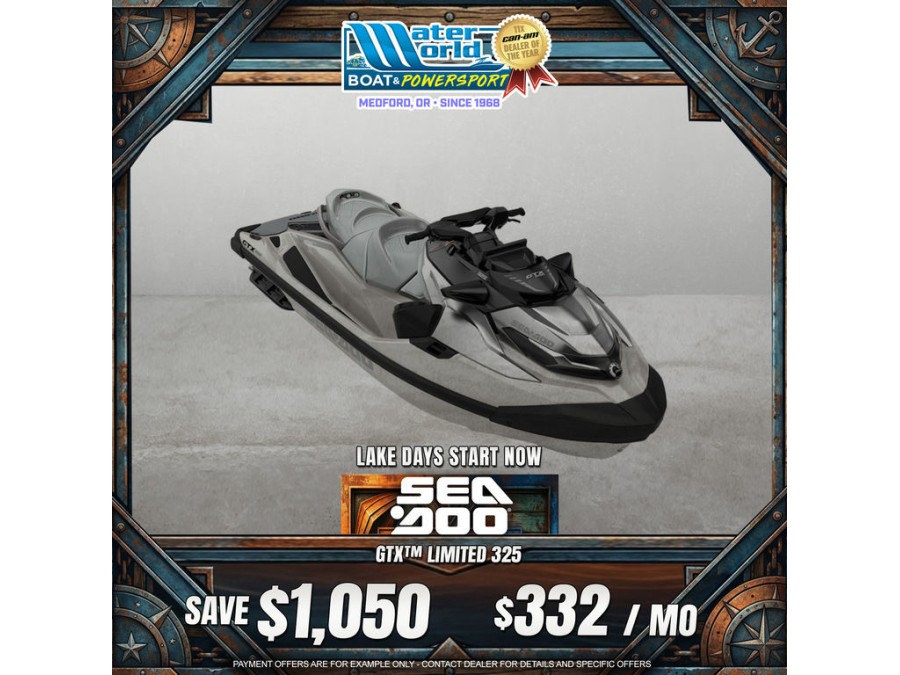 2026 Sea-Doo GTX Limited 325 White Pearl Premium