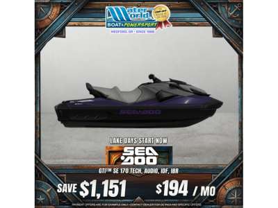 2025 Sea-Doo GTI SE 170 Tech Audio iDF iBR