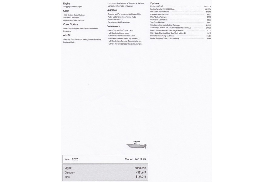 2026 Sea Pro 245FLXR