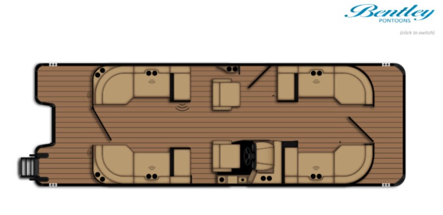 2026 Bentley Pontoons Elite 253 Admiral Dual Captain Extended Deck Full