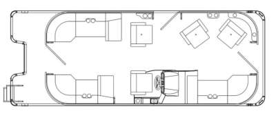2026 Bentley Pontoons Legacy 223 DL Navigator 3/4 Tube