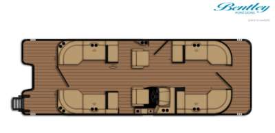 2026 Bentley Pontoons Elite 253 Admiral Dual Captain Extended Deck Full